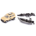 Land Rover Defender “Safari” de siku con barco