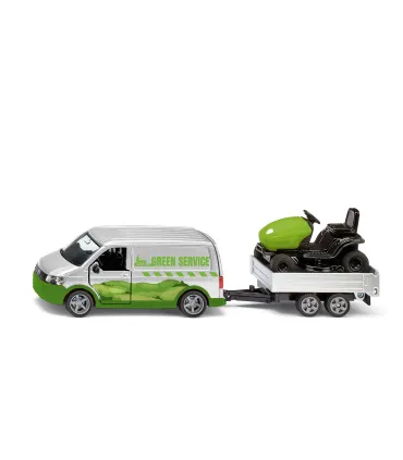 VW T6 con remolque y cortacespe