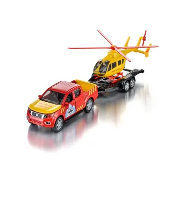 Nissan Navara con helicóptero