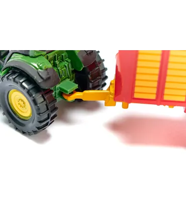 Tractor John Deere con remolque en Blister
