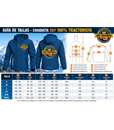 Chaqueta Gris con Logo Soy 100% Tractorista