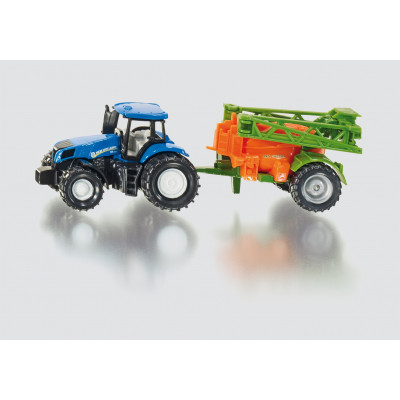 Tractor New Holland con sulfatadora Amazone - escala 1:87