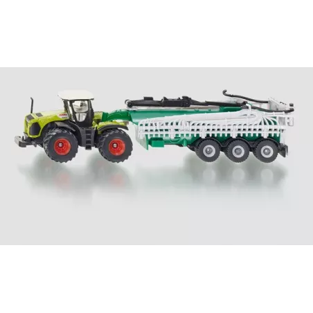 Tractor Claas Xerion con cisterna - escala 1:87