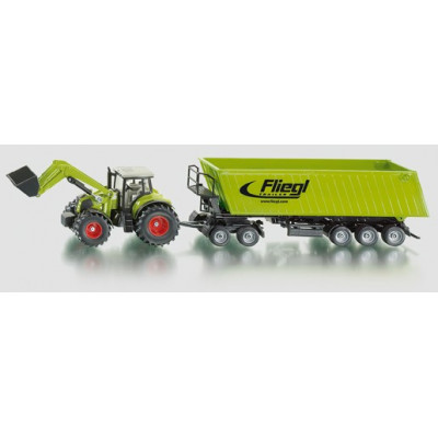 Tractor Claas con remolque Fliegl - Escala 1:50