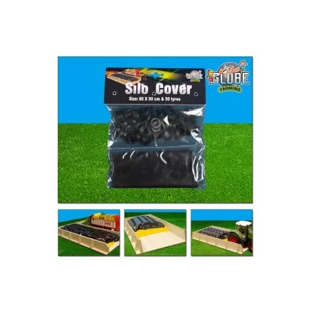 Cubiertas negras 50 neumaticos para silo - escala 1:32