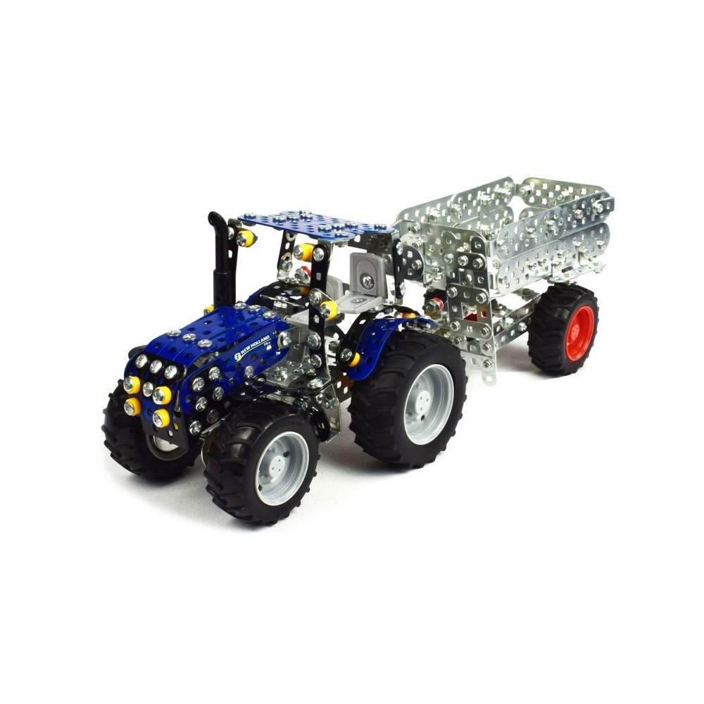 NEW HOLLAND T4 con remolque - escala 1:32