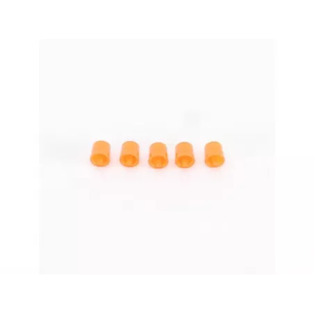 5 luces de emergencia de color naranja