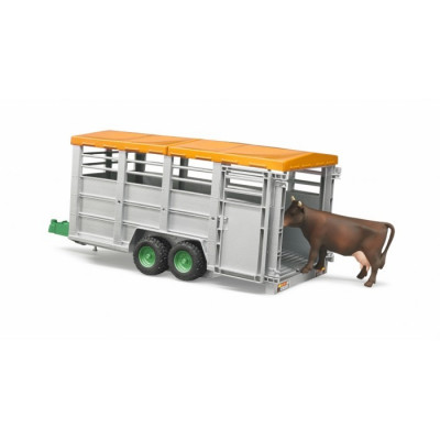 Remolque de ganado con vaca escala 1:16
