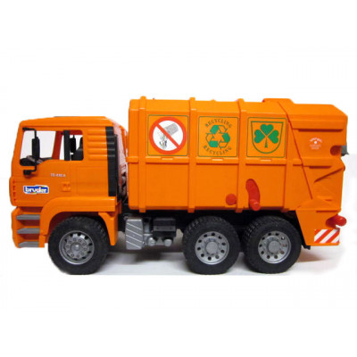 MAN TGA camión basura naranja - escala 1:16