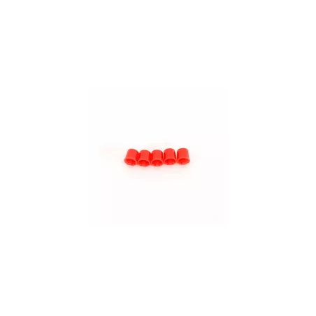5 luces de advertencia de color rojo