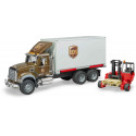 MACK Granite UPS Logistik-LKW con carretilla elevadora - escala 1:16