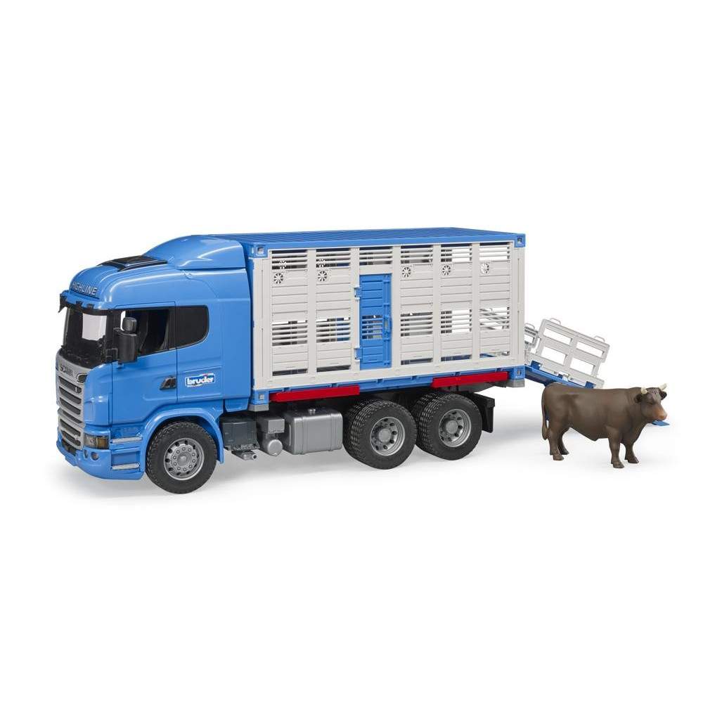Scania R-Serie - LKW transporte de ganado con buey - escala 1:16