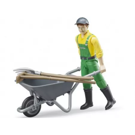 Set operario jardinería - escala 1:16