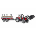 Massey Ferguson 7480 pala y remolque