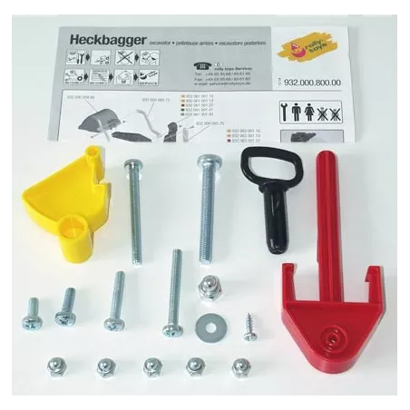 Kit de montaje de retroexcavadora de alta resistencia para tractor de juguete infantil.