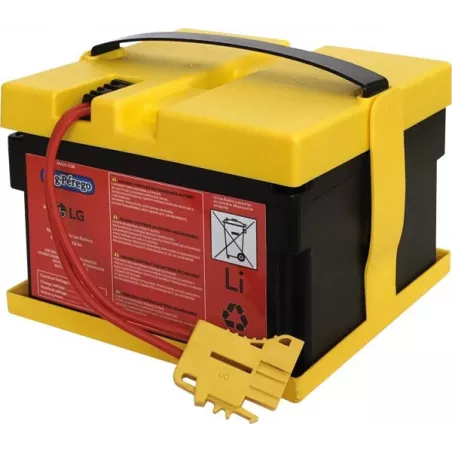 Batería de litio original Peg Perego de 24V y 13Ah para vehículos eléctricos infantiles.