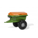 Abonadora de juguete Amazone Rolly Toys para tractor de pedales infantil con esparcidor giratorio.