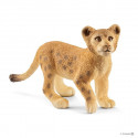 Figura de juguete de cachorro de león Schleich pintada a mano para juego educativo infantil.