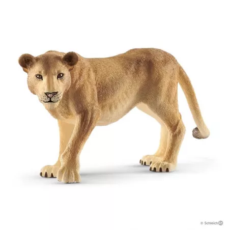 Figura realista de leona Schleich pintada a mano para juego infantil