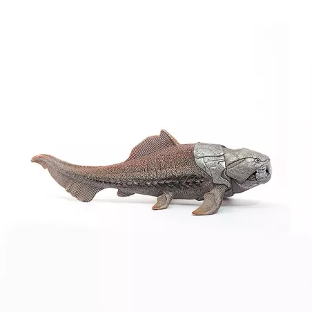 Figura de juguete Dunkleosteus de Schleich, pez acorazado prehistórico del Devónico.