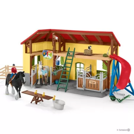 Establo de juguete para caballos Schleich con figuras y accesorios realistas