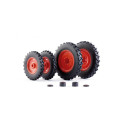 Llantas estrechas de metal escala 1:32 para tractor Claas Arion 400, accesorio de colección para diorama.