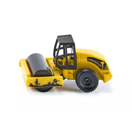 Rodillo compactador de juguete Siku 0895 de metal y plástico resistente