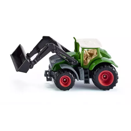 Tractor de juguete Fendt 1050 Vario con pala frontal móvil, miniatura de metal y plástico.
