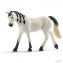 Figura de yegua árabe de Schleich con detalladas trenzas españolas para juego y colección.