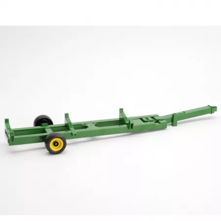 Carro de transporte para cabezal de cosechadora John Deere T670i de Bruder a escala 1:16.