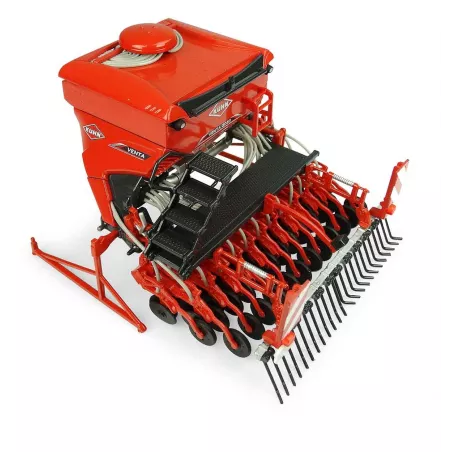 Sembradora Kuhn Venta 3030 a escala 1:32, miniatura de metal detallada para coleccionistas de maquinaria agrícola.