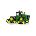 Tractor John Deere 9620RX a escala 1:32 con orugas funcionales y cabina detallada para coleccionistas.