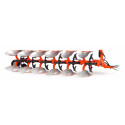 Réplica en miniatura de metal del arado Kubota RM3005V a escala 1:32 de Universal Hobbies para coleccionistas.