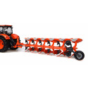 Réplica en miniatura de metal del arado Kubota RM3005V a escala 1:32 de Universal Hobbies para coleccionistas.