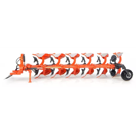 Réplica en miniatura de metal del arado Kubota RM3005V a escala 1:32 de Universal Hobbies para coleccionistas.
