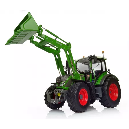 Tractor Fendt 516 Vario a escala 1:32 con pala frontal de metal para coleccionistas