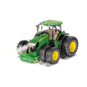 Tractor John Deere 7290R Bluetooth a escala 1:32 con luces LED y neumáticos gemelos magnéticos.