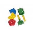 Juego de 5 piezas Rolly Toys de plástico resistente para tractores de juguete infantiles.