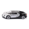 Coche de juguete Bugatti Chiron en miniatura de metal con puertas que se abren