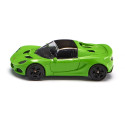 Miniatura de coche Lotus Elise de juguete fabricado en metal y plástico con detalles realistas.