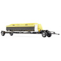 ProfiCut 700 de WIKING a escala 1:32 con carro de transporte para cosechadora John Deere 8500i.