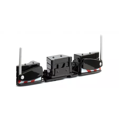 AGRIbumper metálico negro a escala 1:32 para tractores de colección WIKING.