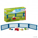 Casa de juguete para conejos y cobayas Schleich Farm World con vallas y rampa.