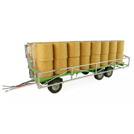 Remolque agrícola Joskin WAGO TR 10000 T20 a escala 1:32 de Universal Hobbies en miniatura metálica.