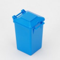 Cubo de basura azul de juguete Bruder escala 1:16 para camiones de reciclaje