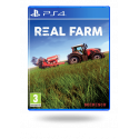 Videojuego Real Farm para PS4 con un tractor agrícola trabajando en un campo de cultivo.