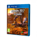 Carátula del videojuego Forestry 2017 The Simulation para PS4, simulador de gestión forestal.
