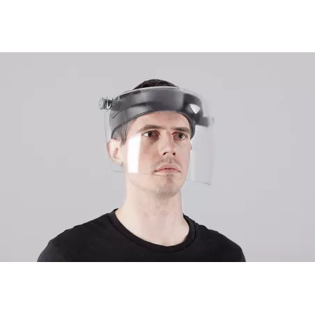Careta de policarbonato FS 002 transparente con ajuste ergonómico para protección facial