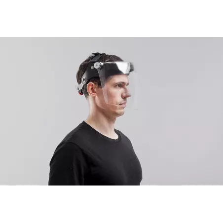 Careta de policarbonato FS 002 transparente con ajuste ergonómico para protección facial