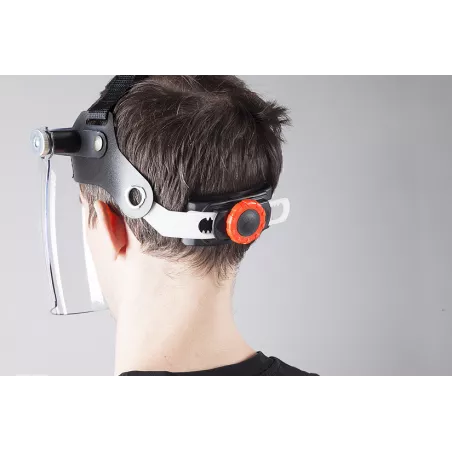 Careta de policarbonato FS 002 transparente con ajuste ergonómico para protección facial